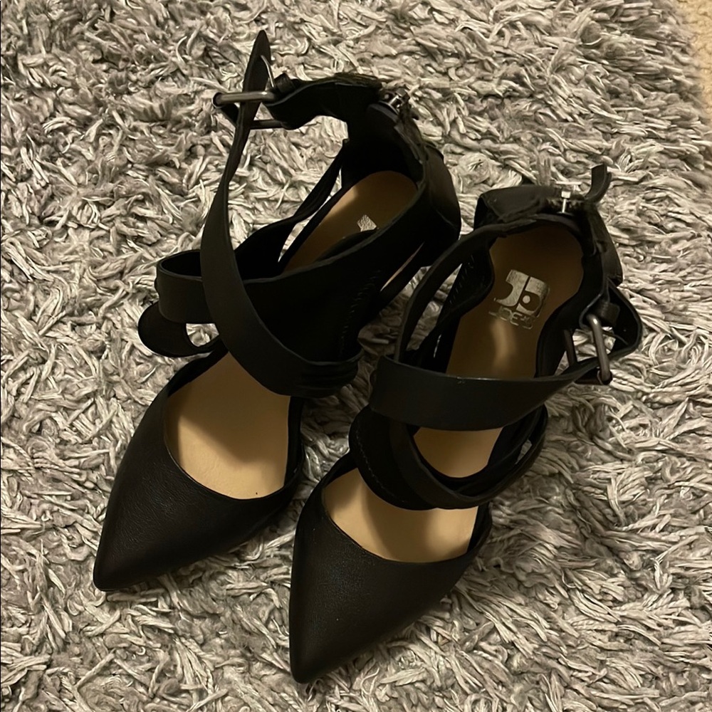 Joe's Jeans Black Strappy Heels